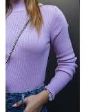 Women\'s fitted lilac turtleneck 3212024 - Online store - Boutique